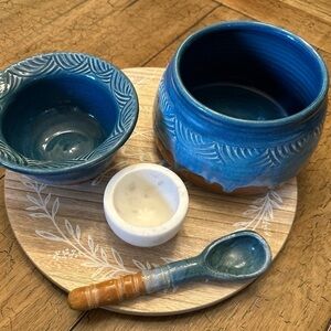 Stunning 2005 Studio Pottery Bowl Set Signed By Artist